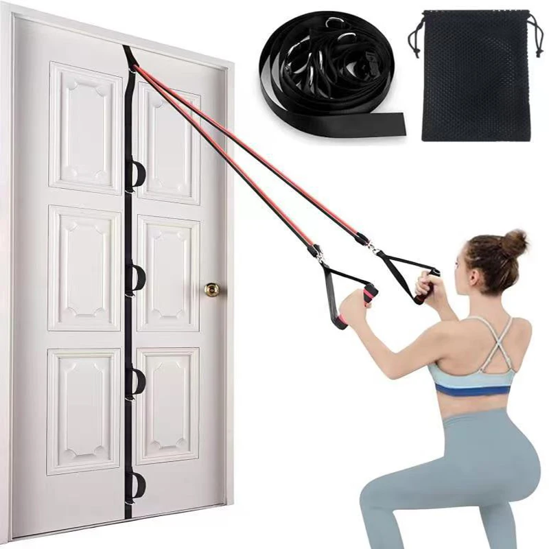 Door Anchor Strap for Resistance Bands Exercises Multi Point Anchor Portable Exercise Band Space Saving Home Workouts