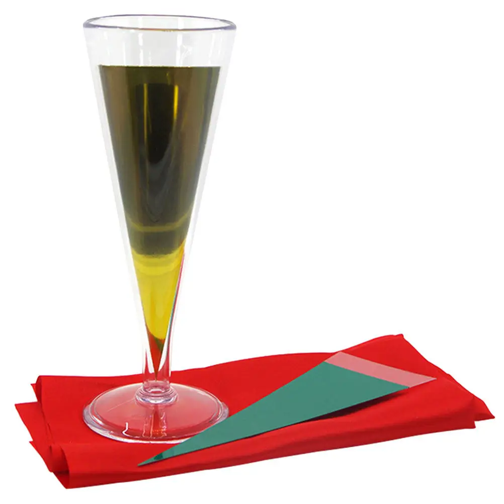 1Set Color Changing Wine Cup Trick Props Compact Light Weight Magician Performance Party Prank Supplies Interactive Fun Gimmick