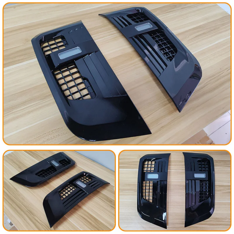 LED Side Fender Trim Light for Defender 90/110/130 2020-2025 Black Glossy Turn Signal DRL Accessory