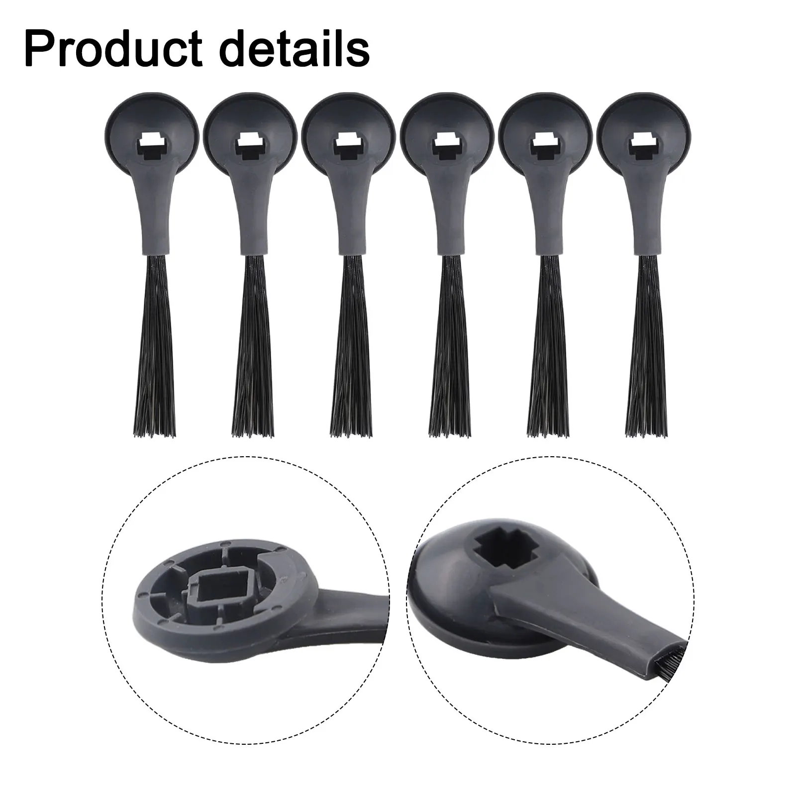 6 Pack Replacement Side Brushes For For Shark AV2800ZE RV2820YE Robot Vacuum Cleaner Designed For Edge And Perimeter Cleaning