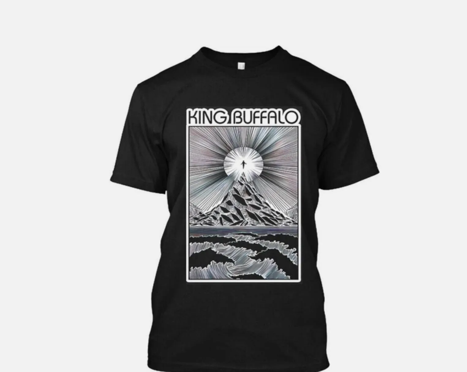 

Новый! Популярная футболка с логотипом King Buffalo American Music в стиле ретро, S-5XL