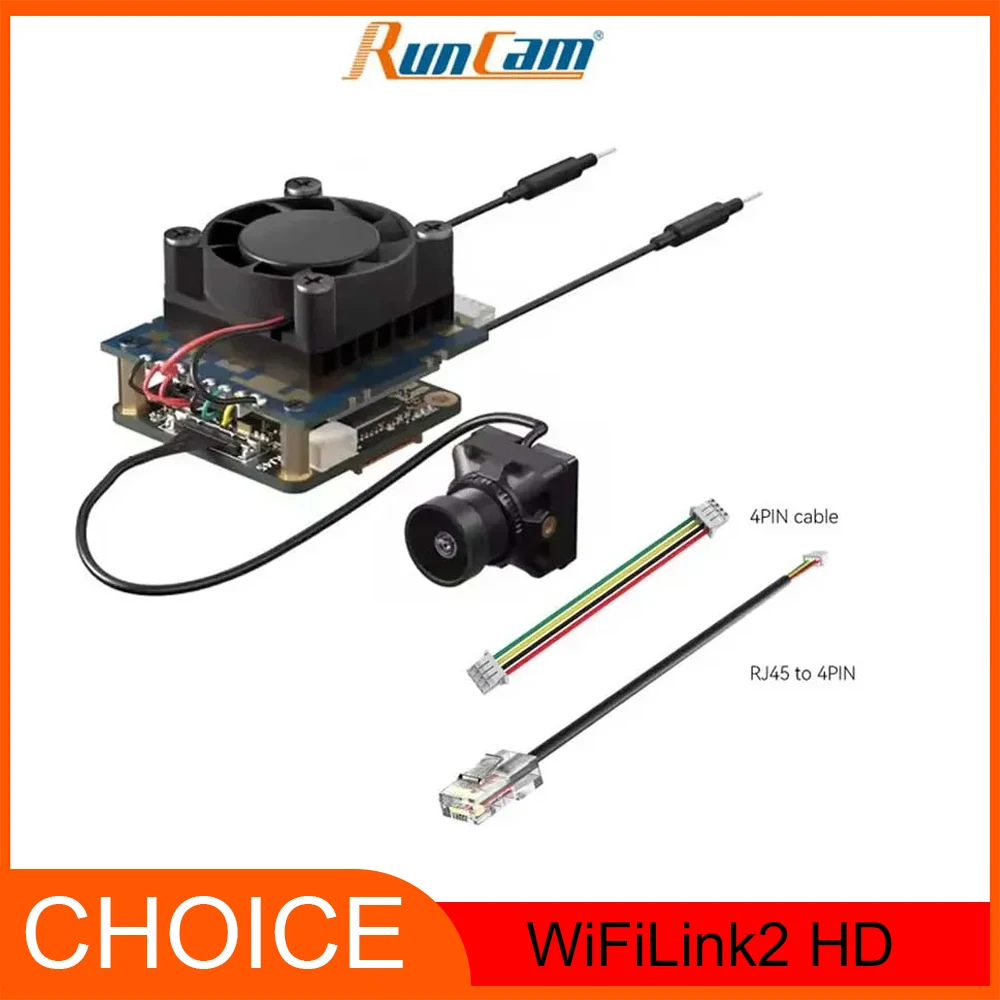 

RunCam WiFiLink2 HD Digital FPV Camera/VTX – OpenIPC-Based | For Fixed Wing & RC Drones