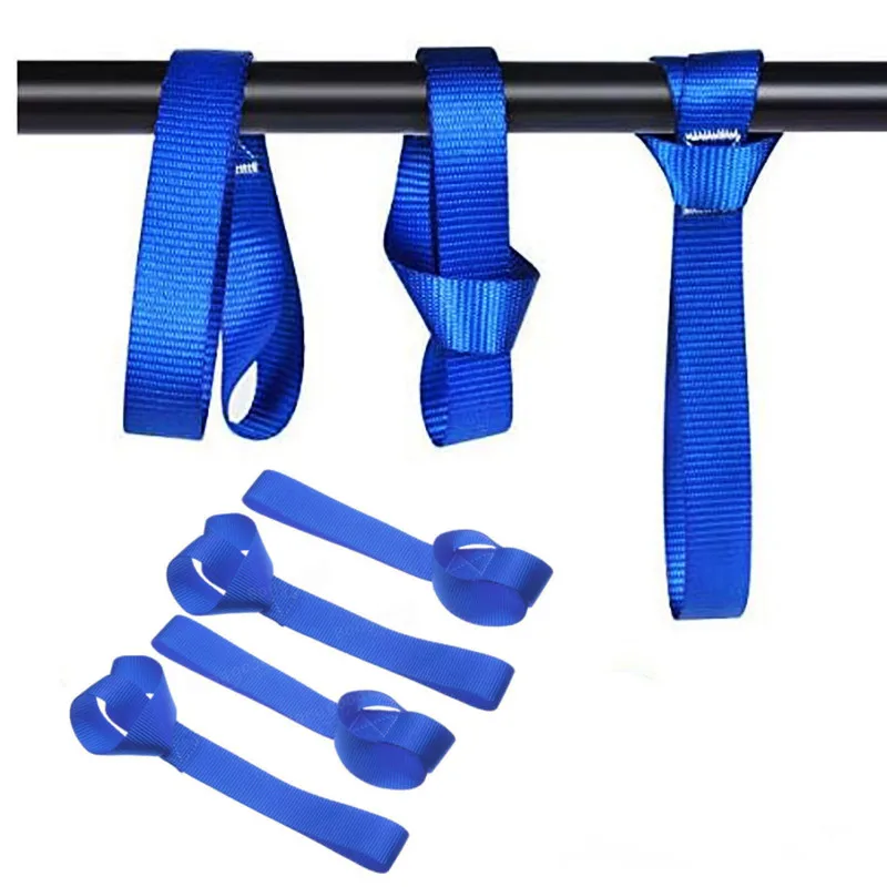4pcs 40cm Soft Loop Tie Down Straps For Securing Cargo ATV UTV Motorcycles Scooters Dirt Bikes Lawn Garden Equipment