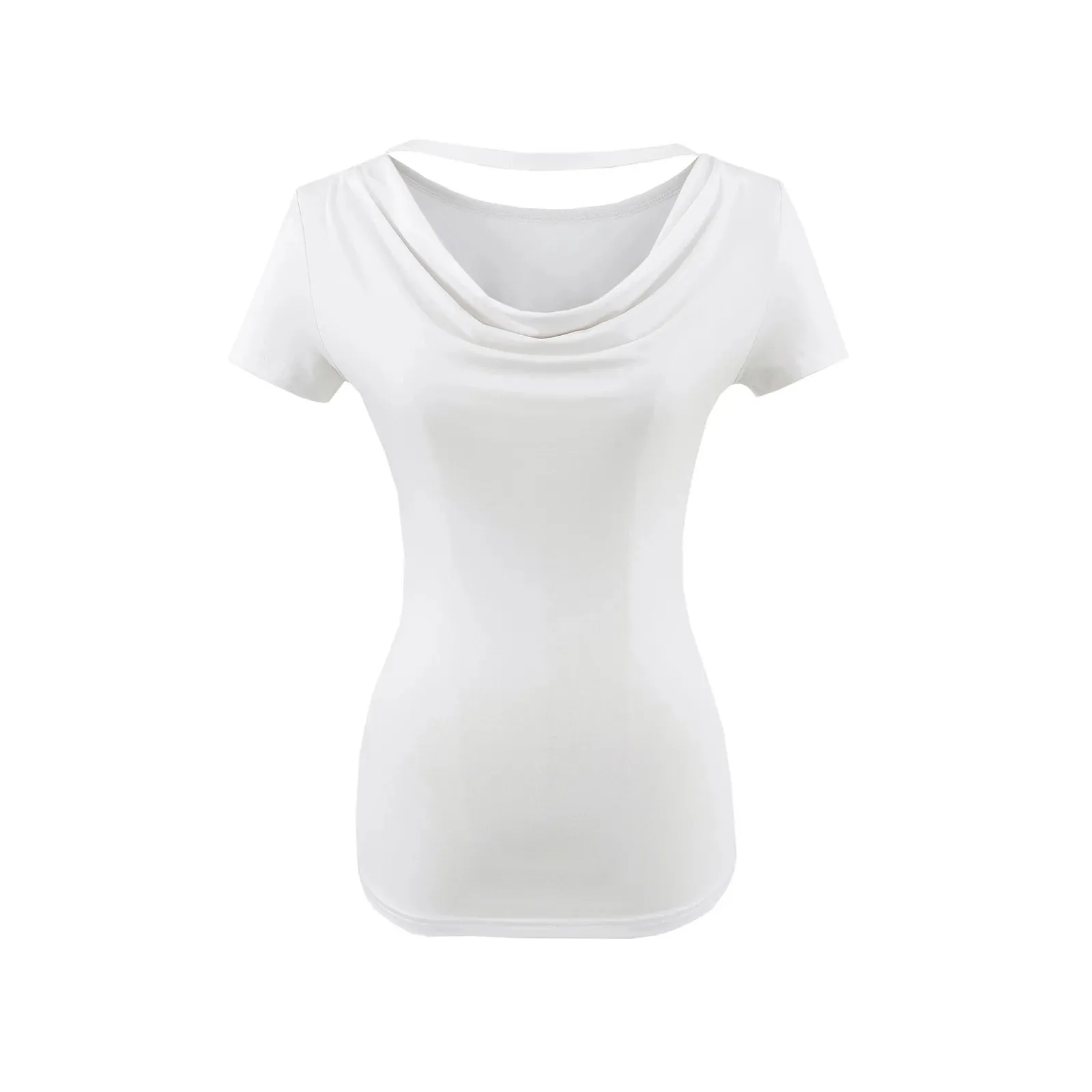 Four Ways to Wear: French-style Ruffled Collar Off-Shoulder Top for Women New Summer Slim-Fit Design with Waist-Cinching 10EM