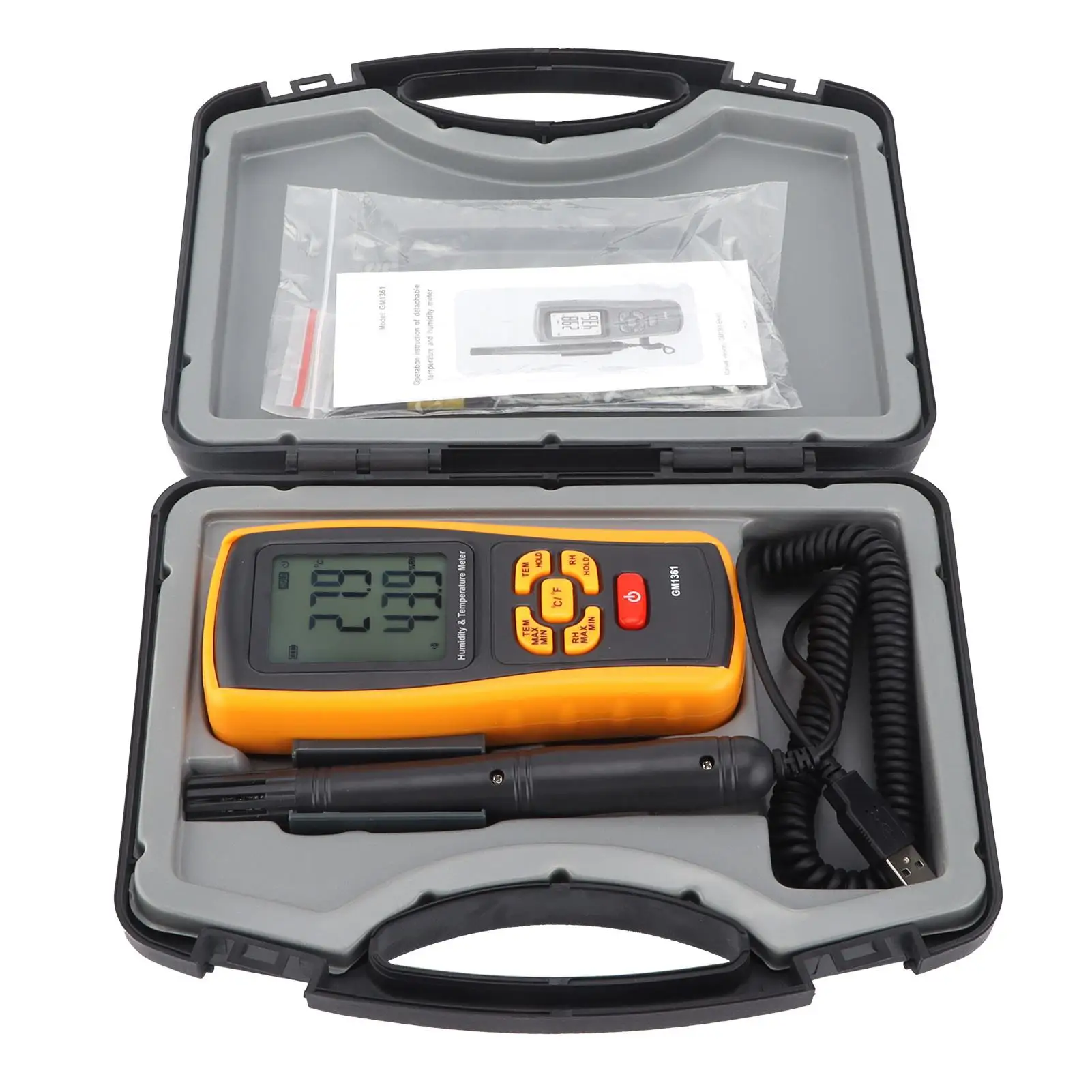 Ручной электронный термометр-гигрометр GM1361/1361 + портативный измеритель температуры и влажности, инструмент для тестера