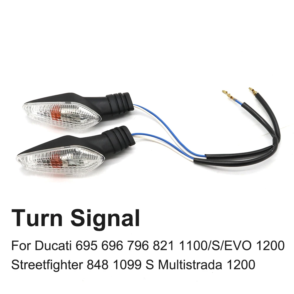 

For Ducati Monster 695 696 796 821 1100 1200 Streetfighter 848 1099 Multistrada 1200 Motorcycle Front Rear Turn Signal Light