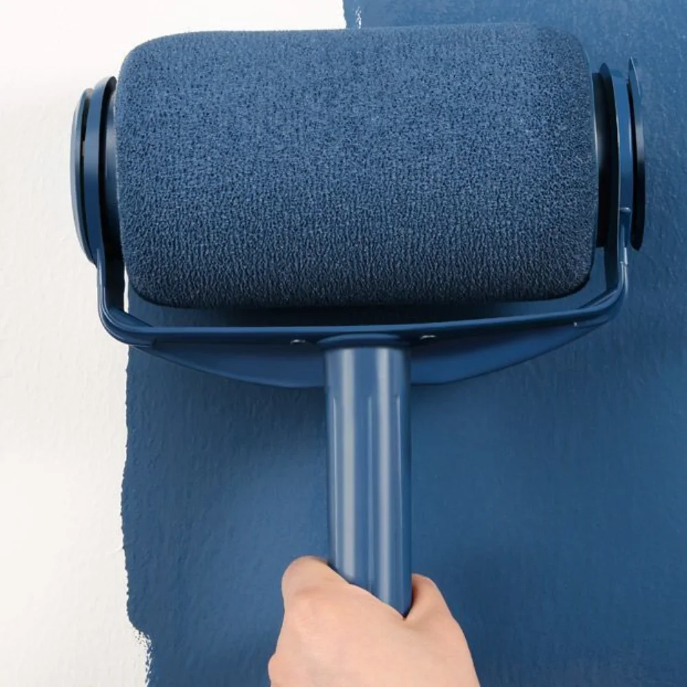 Paint Roller Brush Interior Wall Painting Brush Tools with Sticks Paint Rollers Handle Tool Paint Edger Set Transform Your Room