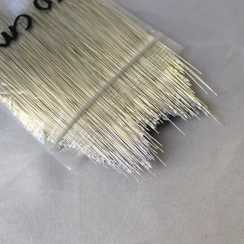 Imagen 2 del producto 2000 Uds. Cable de soldadura de luz de neón LED, alambre esmaltado, conector medio de Color plateado para lámpara de neón de 5V, 12V y 24V, accesorios de soldadura