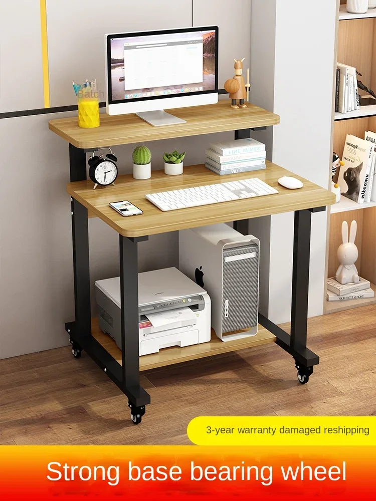 

TLL Household Small Apartment Bedroom Table Work Study Notebook Movable Desk