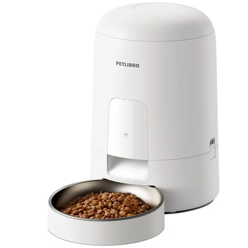 

2L Smart Automatic Pet Feeder WiFi Rechargeable Battery Operated Lockable Lid Fresh Food Dispenser for Cats and Dogs