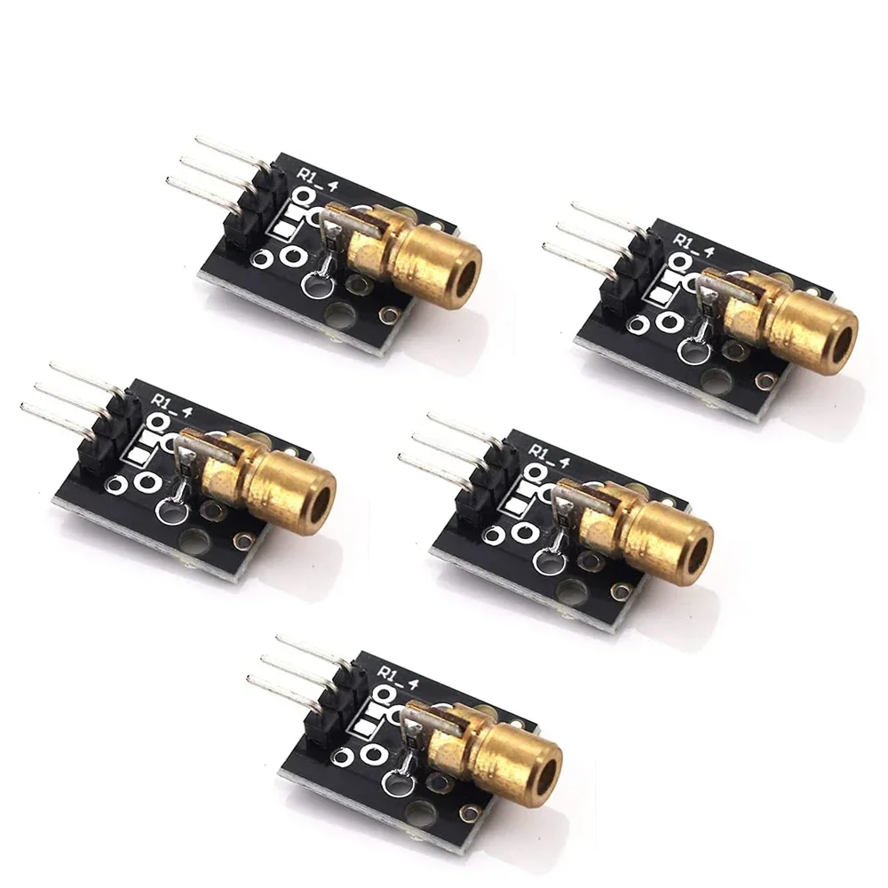 5/10 pcs/lot KY-008 650nm Laser capteur Tech 6mm 5V 5mW Rouge Laser Dot Diode Cuivre Tête pour Ardu37