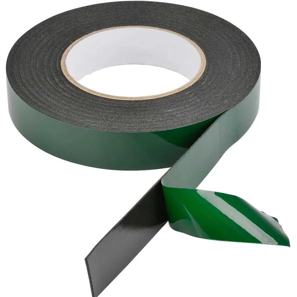 10M Double Sided Foam Tape 8-50cm Width Black PE Sponge Ultra-strong Self-adhesive Waterproof Heavy Duty Mounting Tape for Decor