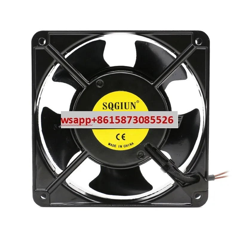 8 9 12 14 15 16 17 20 سنتيمتر/سم مروحة التدفق المحوري 220 فولت جميع المعادن ارتفاع درجة الحرارة مروحة التبريد #1