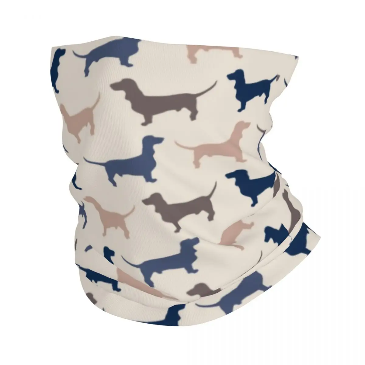 bandana de dachshund personalizada para homens e mulheres aquecedor de pescoco cachecol de esqui polainas texugo salsicha cachorro quente capa facial inverno 01