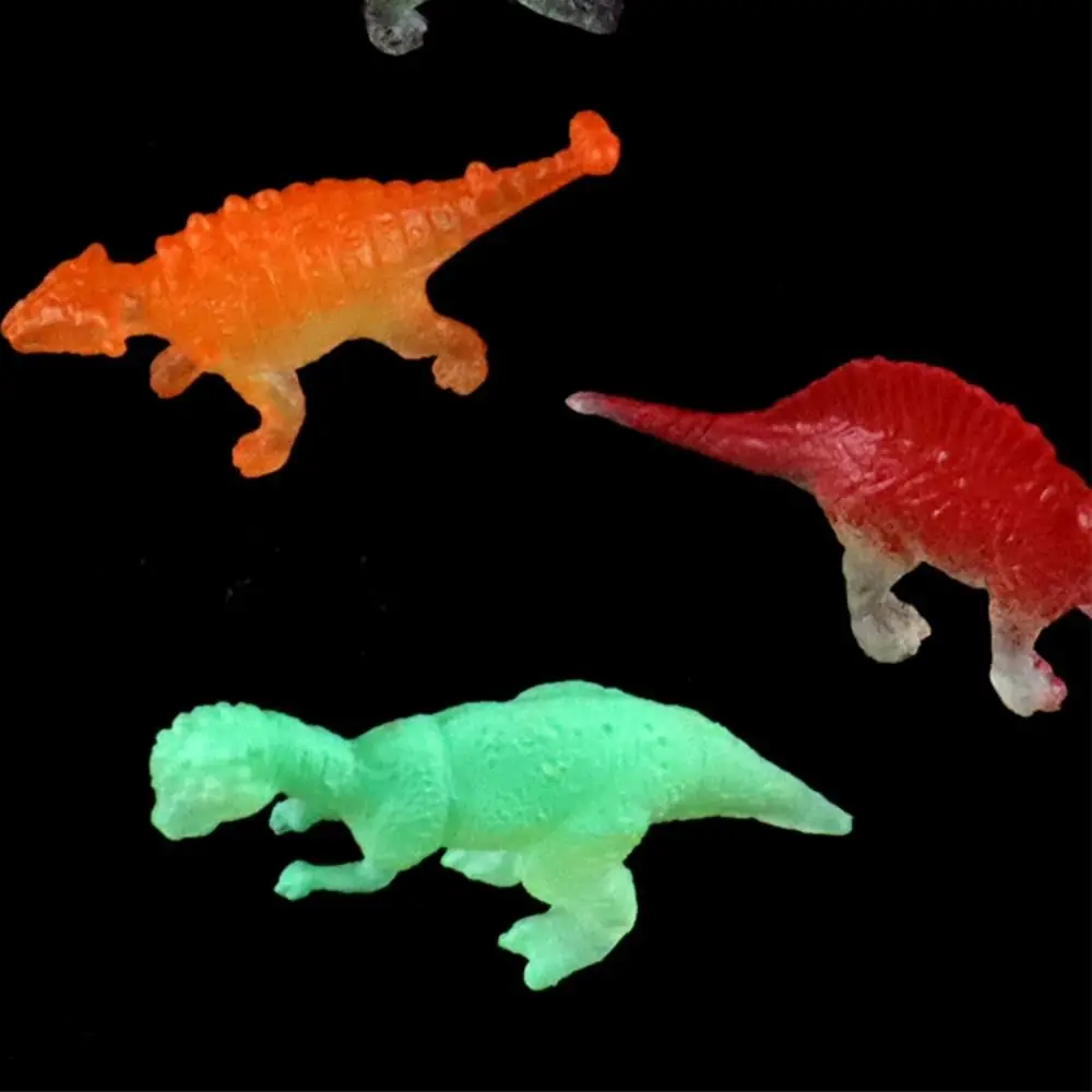 PVC świecące w ciemności dinozaury zabawki dinozaur Ornament Noctilucent imitacja dinozaura świecąca figurka Noctilucent dinozaur