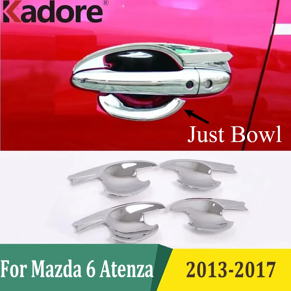

Для Mazda 6 Atenza M6 2013 2014 2015 2016 2017 Седан Хромированная боковая дверная ручка чаша крышка накладка наклейка аксессуары для стайлинга автомобилей