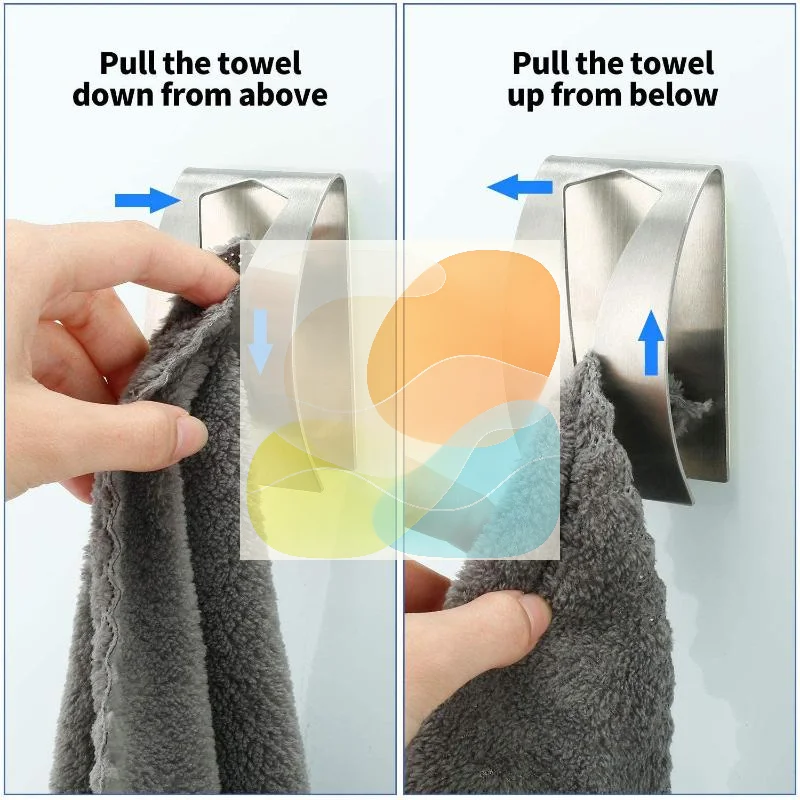 Wall Mount Stainless Steel Towel Hook Heavy Duty Rust Free 1 Piece for Bathroom Kitchen Entryway Coat Bag Hanger