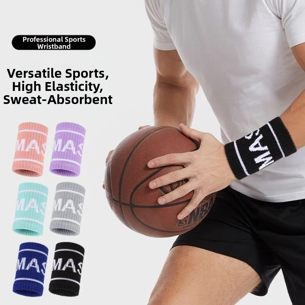 1 Pair Elastic Breathable Sport Wristband Anti-Sprain Absorb Sweat Fitness Wrist Guard Quick-drying