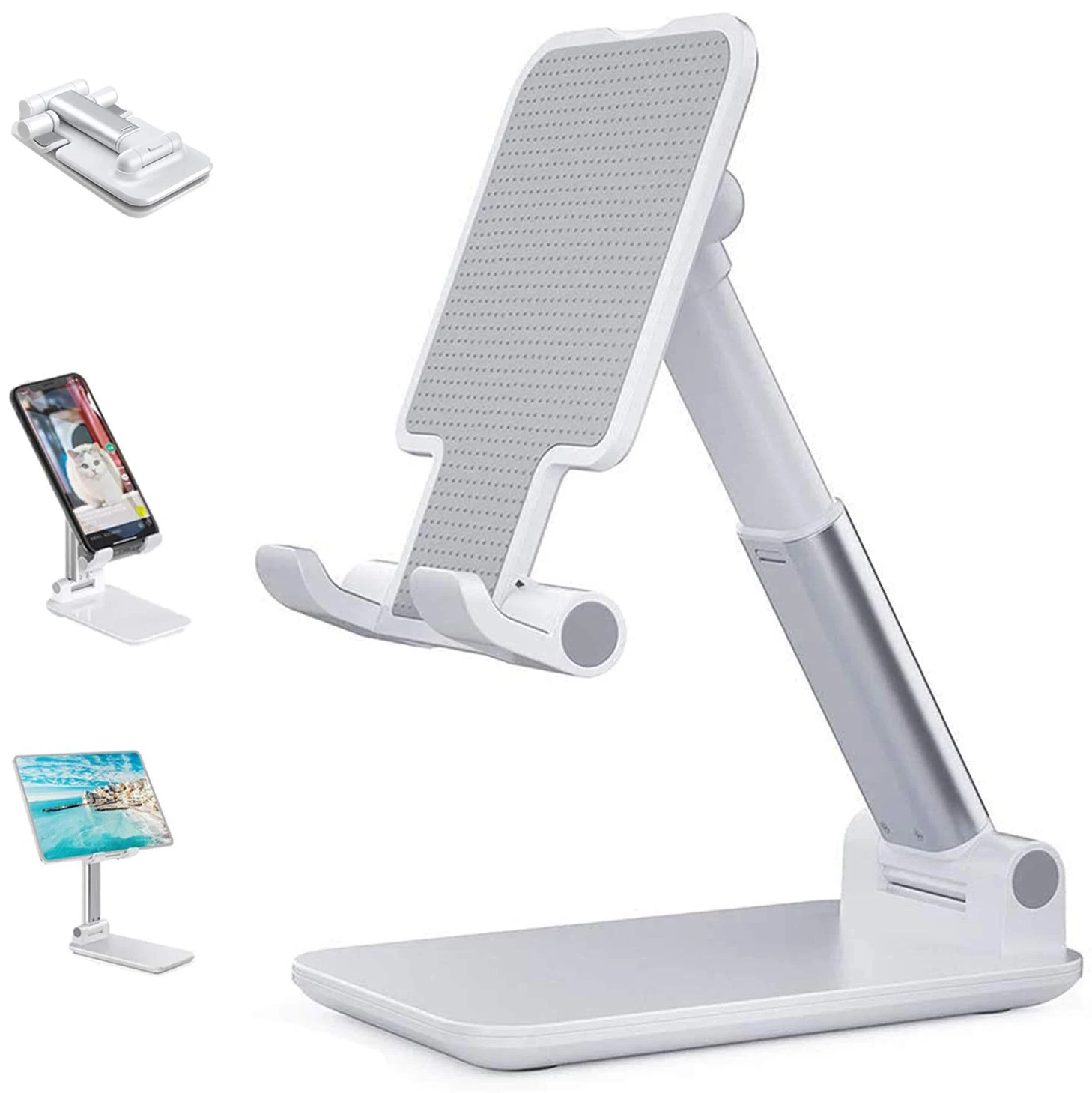 

Desk Mobile Phone Holder Stand For iPhone iPad Xiaomi huawei Metal Desktop Tablet Holder Table Cell Foldable Extend Support
