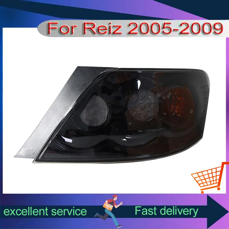 Auto Styling Für Toyota 2005-2009 Mark X Reiz Rücklicht Upgrade DRL Geräucherte Rücklicht LED Blinker Bremse auto Zubehör