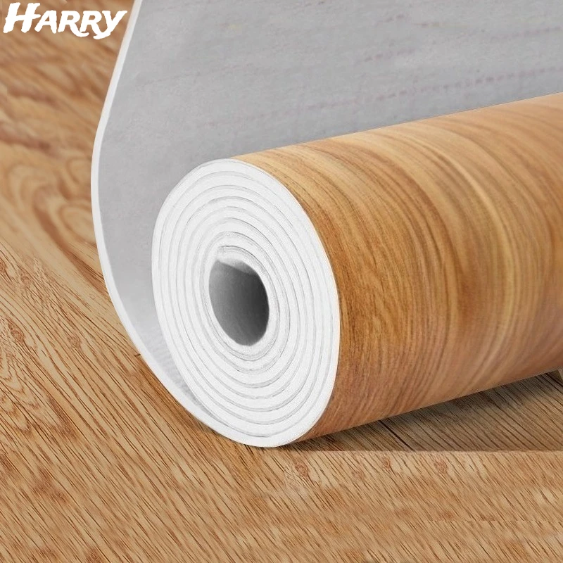 

Max 40cmx10m PVC Floor Stickers Self-adhesive Stickers Waterproof Thickened Wood Grain Floor Stickers Foam Living Room