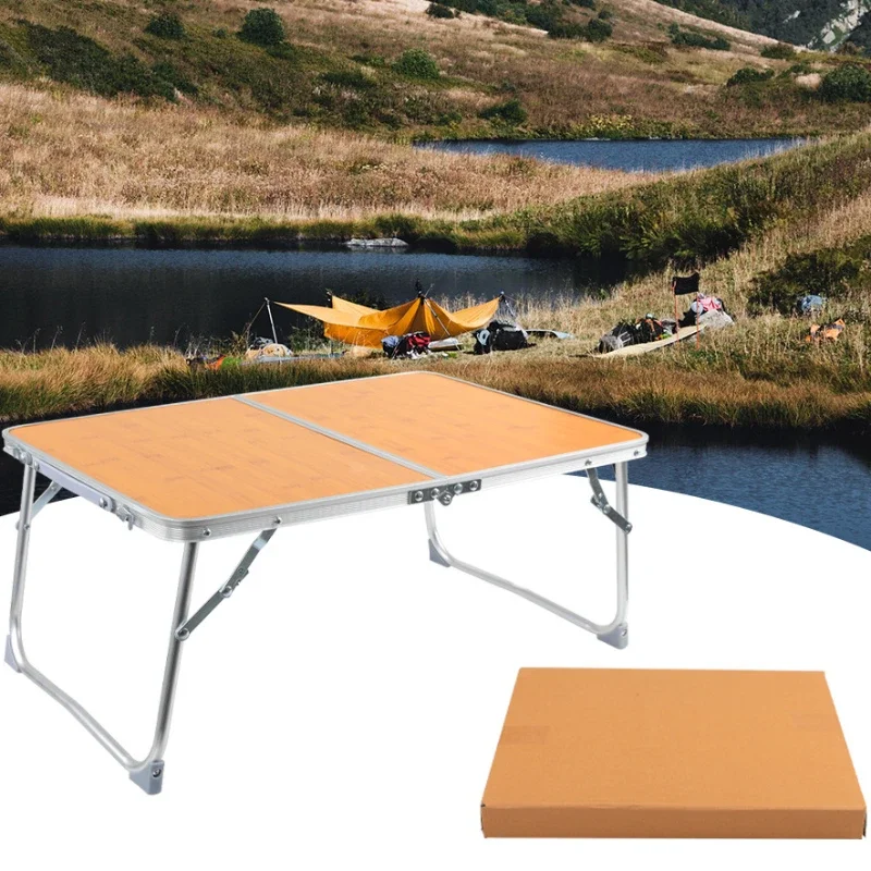 Camping Picnic Folding Tables Survival Hike Mini Furniture Portable Aluminum Alloy Desk Outdoor Trips Nonslip Stable Table Plate