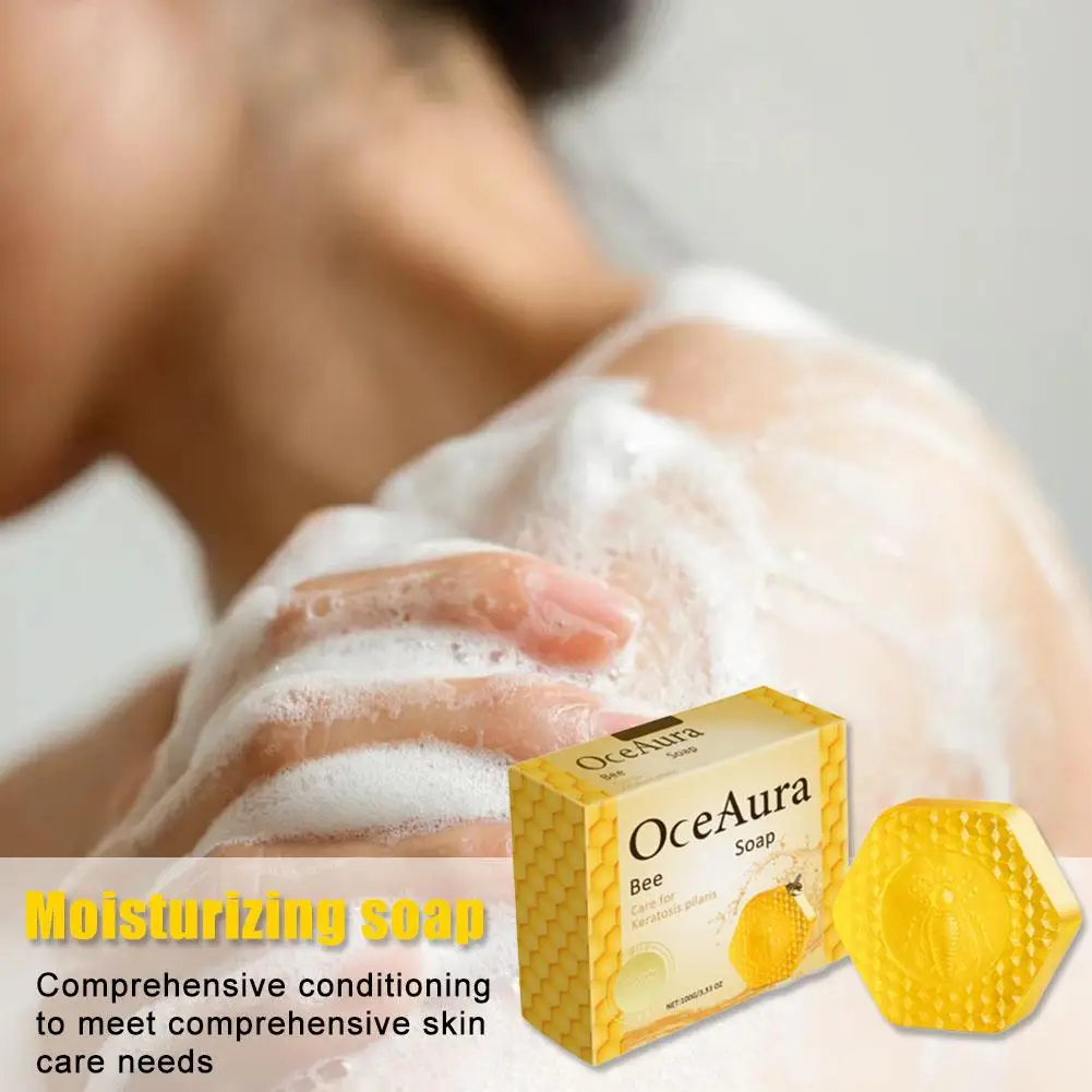 100g Bee Soap Handmade Soap Cleansing Bath Moisturizing Bath Refreshing Soap Care Acne Skin W2j7
