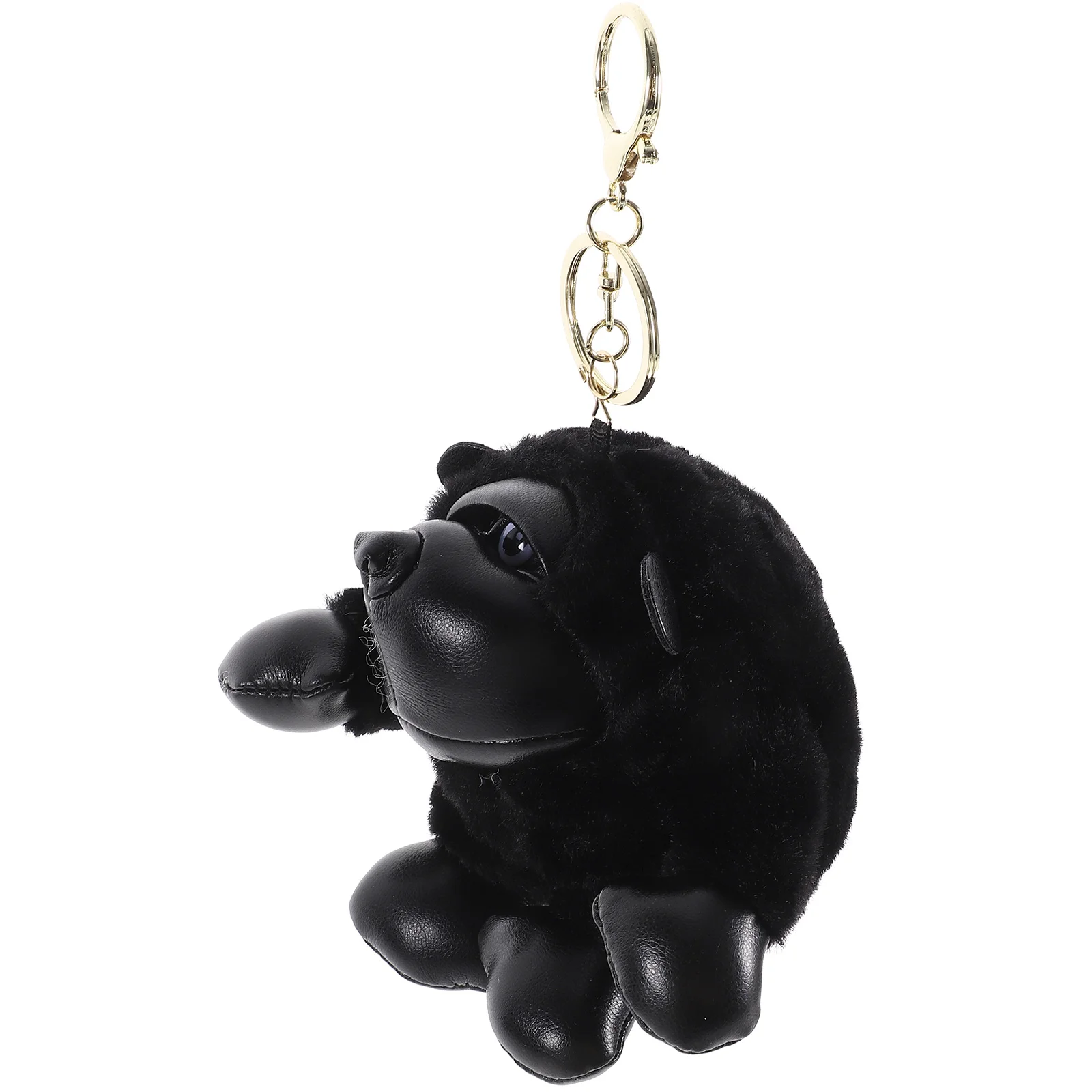 Pendant Gorilla Plush Monkey Keychain (Black) 1pc Baby Tote Cute Lovely Pp Cotton Keychains