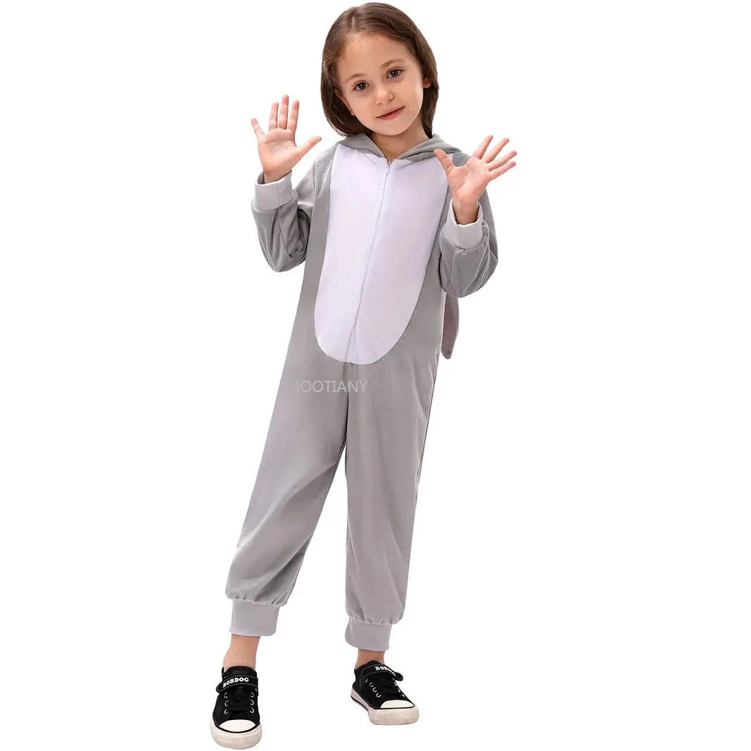 

AHalloween Enfant Animal Jumpsuit Easter Rabbit Cosplay Costume Preschool Stage Performance Costumes Holiday Party Funny Set