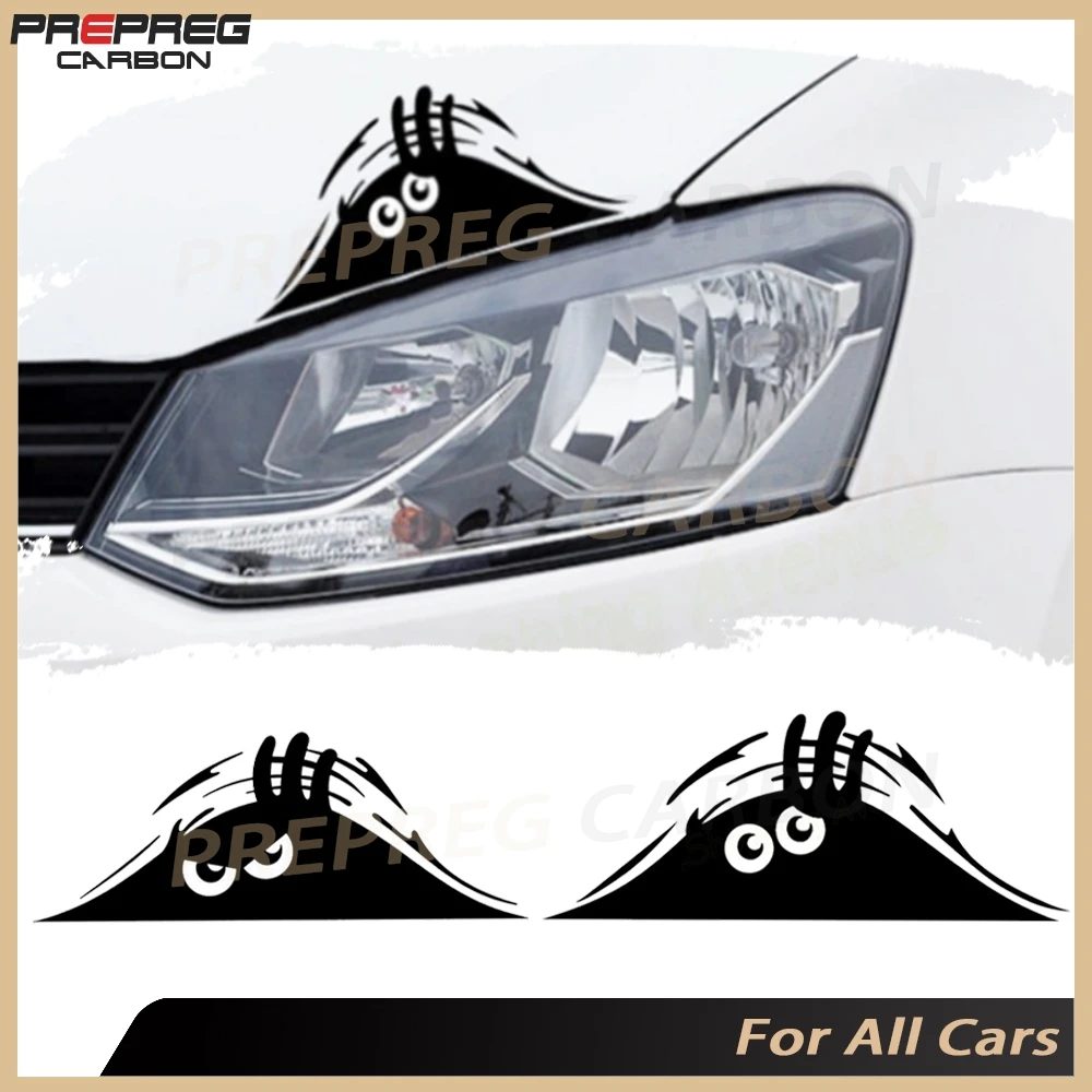 

Милые маленькие выглядывающие монстры, наклейки, авто водонепроницаемые самоклеящиеся автомобильные наклейки, наклейки с царапинами, наклейки для стайлинга автомобилей