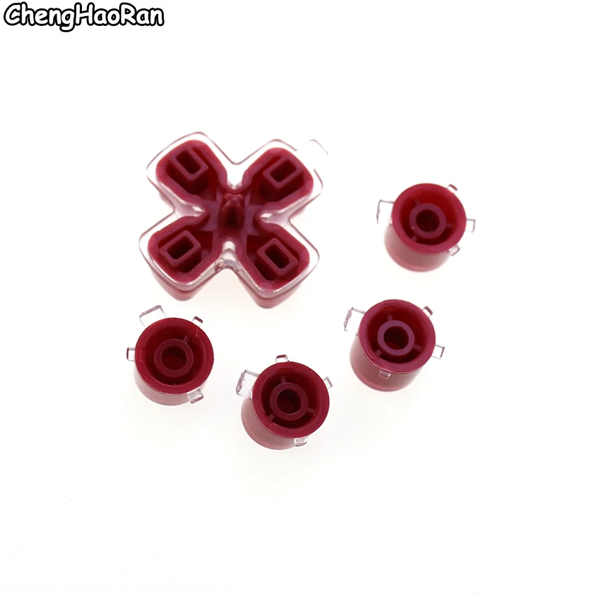 Chenghaoran 12 Kleuren Vervanging Plastic Kristallen Knoppen Abxy D Pad Driectie Sleutel Kit Voor Ps5 Controller Reparatie Onderdelen