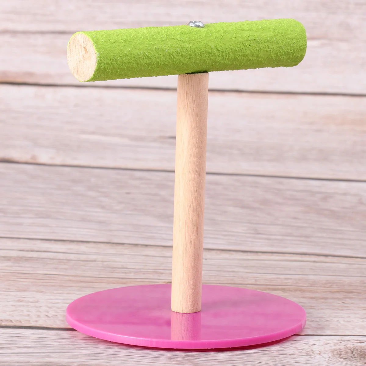 

Bird Training Stand Plaything for Parakeets Pet Wooden Small Birds Toy Parrot Bamboo Climbing