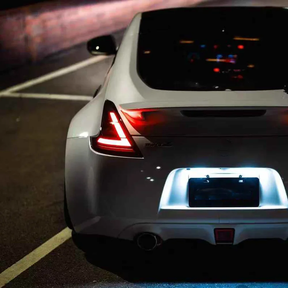 

Для Nissan 370Z 2008-2019 светодиодные задние фонари автомобиля в сборе, обновленный эффект запуска, динамические аксессуары, сигнальный светильник, инструмент Plug and Play