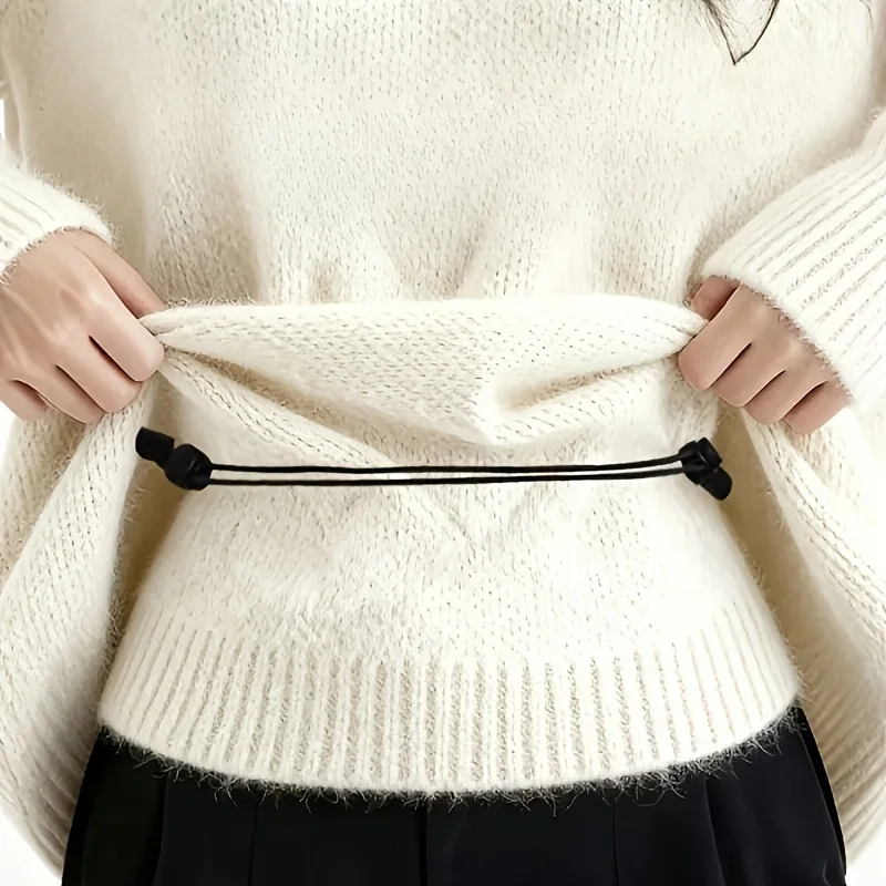 Adjustable Drawstring Waist Clip - Invisible Hem Tightener,Sweater Shortener,Hoodie and Sweatshirt Belt,Christmas Party Supplies