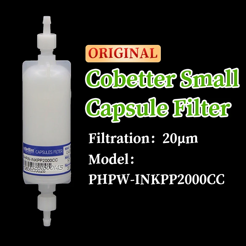 

Cobetter Capsule White Ink Filter PHPW-INKPP2000CC 20μ For Docan Flora Hantop Textile Printer Inkjet Printer 20 Microns