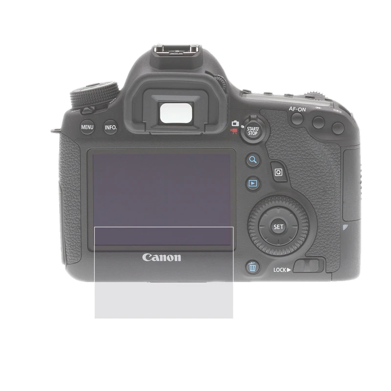 Self-adhesive Tempered Glass LCD Screen Protector Guard Cover for Canon EOS 6D Camera