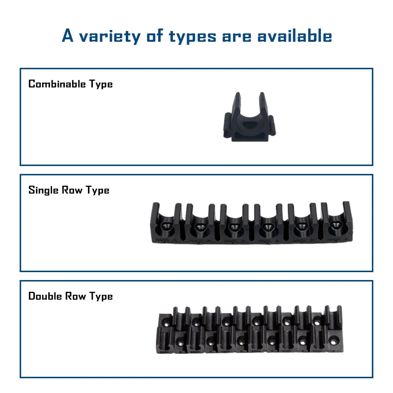 U-type clip air hose clamp fixing clip pipe clamp nylon multi pipe clamp pipe socket pipe 4mm 6mm 8mm 10mm 12mm