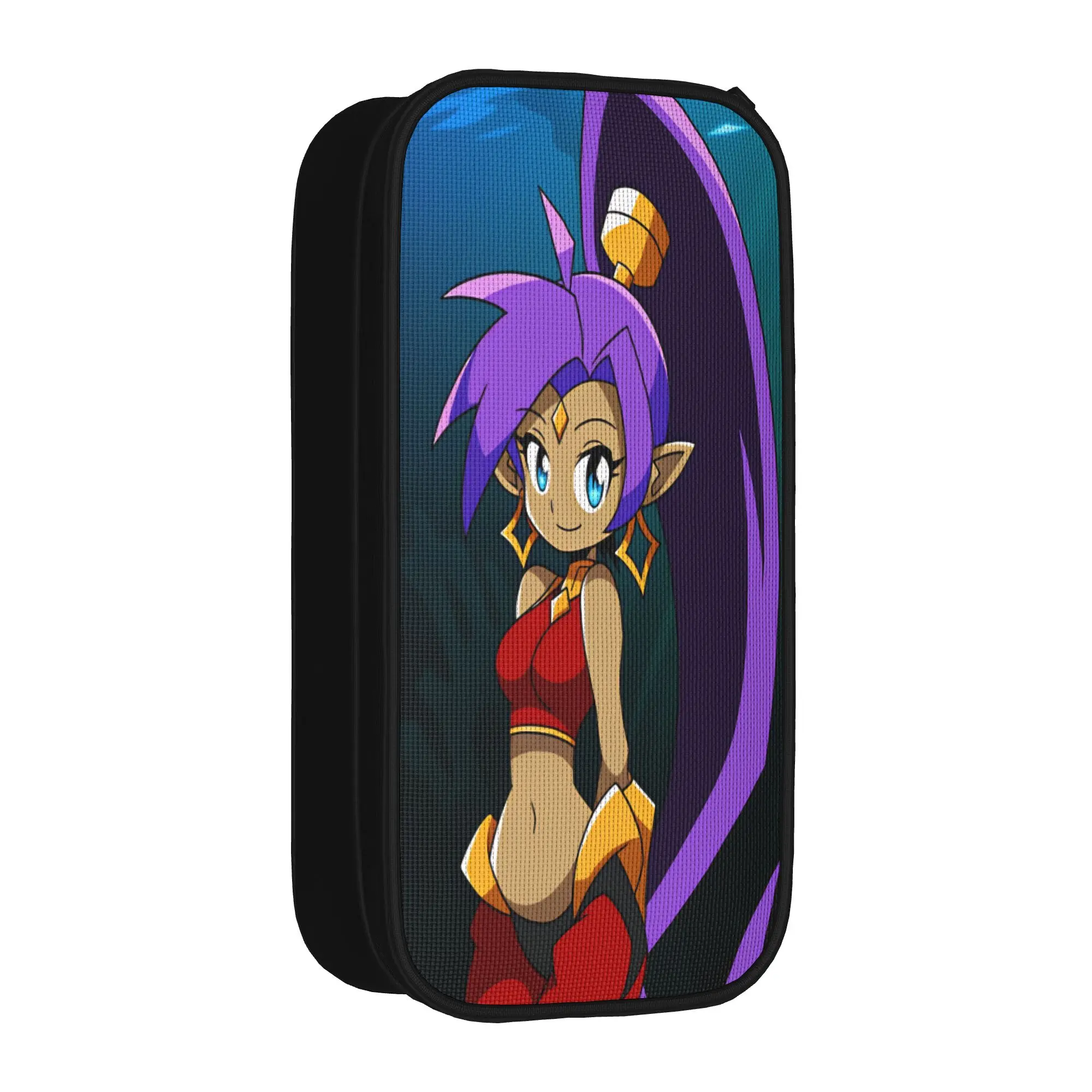 Shantae Half Genie Pencil Case  Portable Pencil Box Kids Zipper Kawaii School Pencil Cases Graphic Supplies