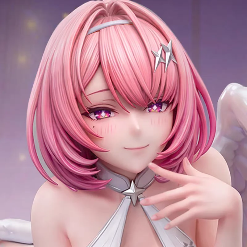 Zenless Zone Zero Remiel Pink Hair Angel Wings Anime Girl Figure Statue 20cm Standing Position Sexy Maid Movable PVC Toy Model view 4
