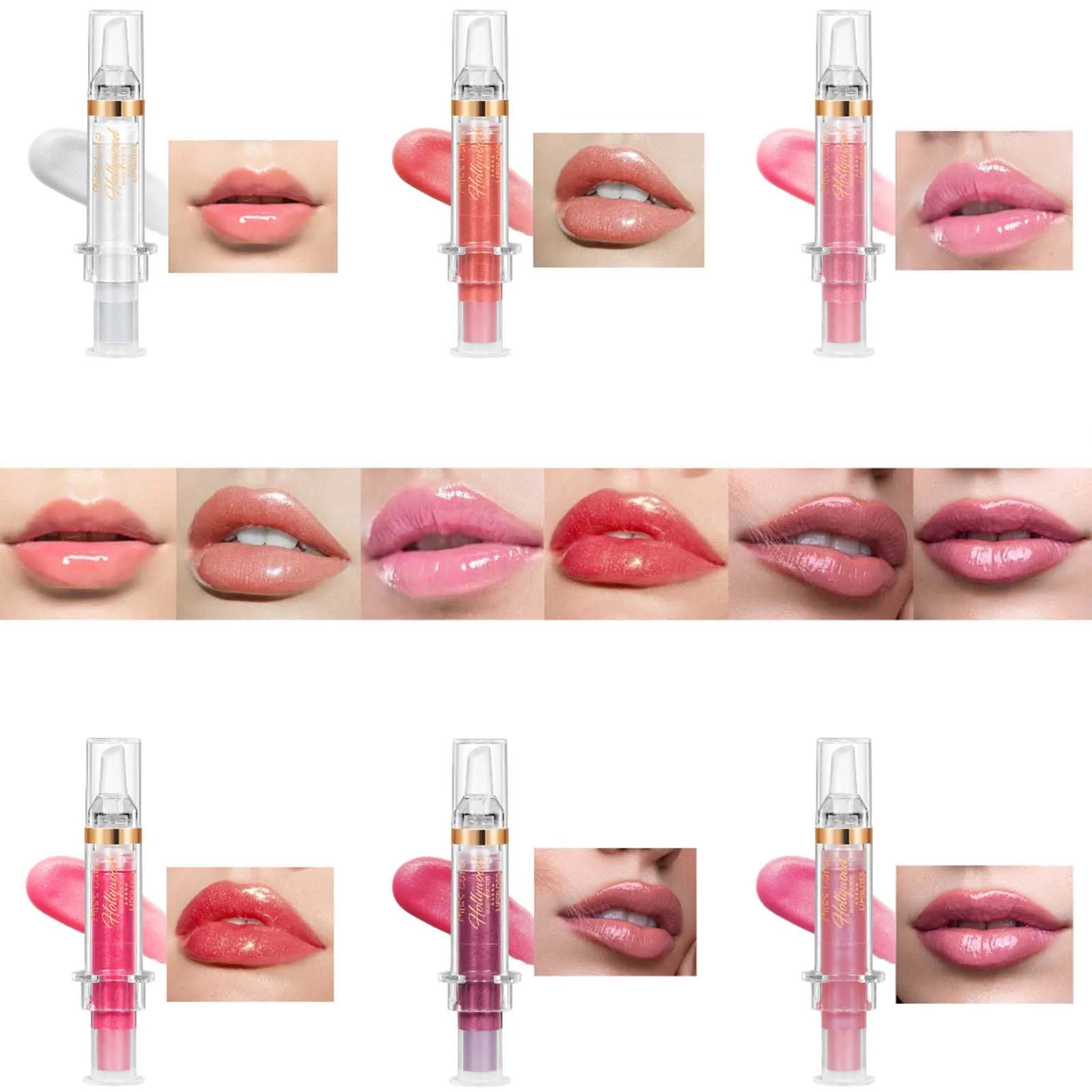 Hydrating Plumping Lip Glow Oil Moisturizing Longwear Glitter Watery Hydrating Lip Gloss for Women Girls Daily Makeup