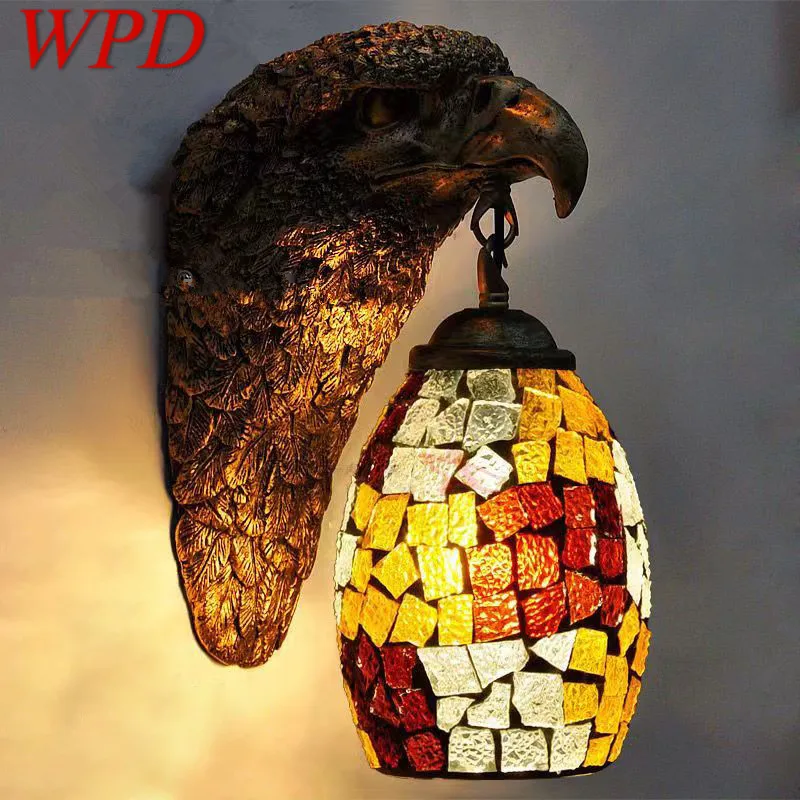 

WPD Contemporary Eagle Wall Lamp Personalized And Creative Living Room Bedroom Hallway Bar Decoration Light