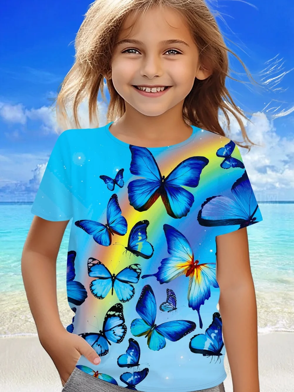 Children's Clothing Girl Clothes Summer Short Sleeve Kawaii 