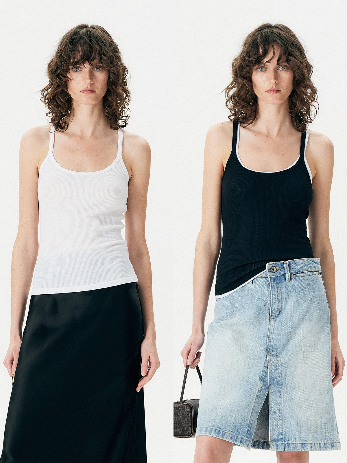 

Pure Cotton Comfortable U-Neck Elegant Drapey Workwear Strap Vest Thorngaura Early Spring Versatile Women's Inner Wear Short ...