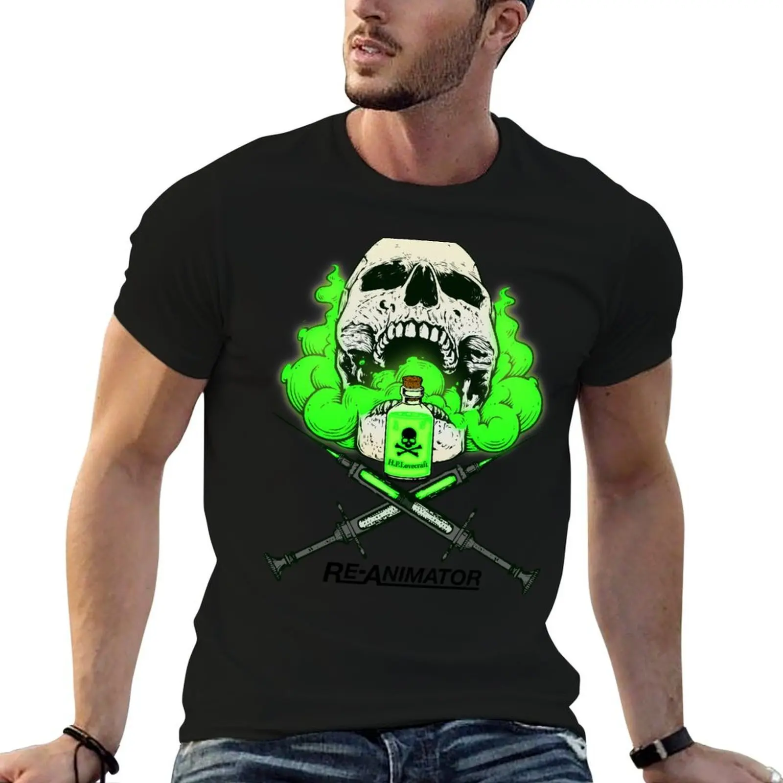 

ReAnimator T-Shirt man t shirt summer t shirts for man cotton funny man t shirts high quality luxury brand T-shirt