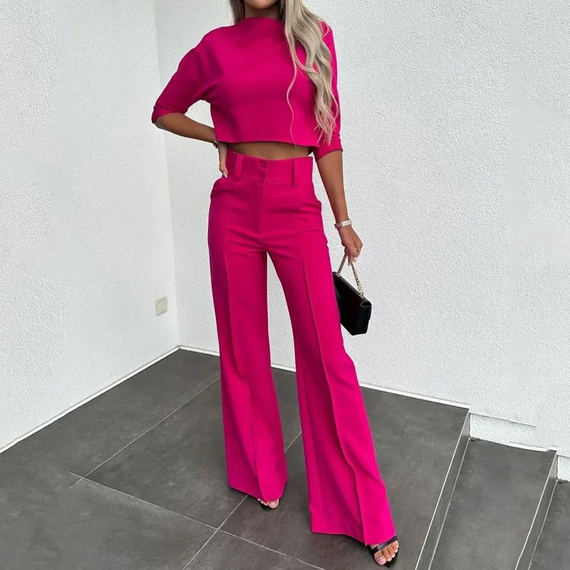 Spring Fashion Ladies Pant Suit Formal Women Office Casual Work Wear Blazer and Trouser Temperament Two Piece Set Women\'s Suit