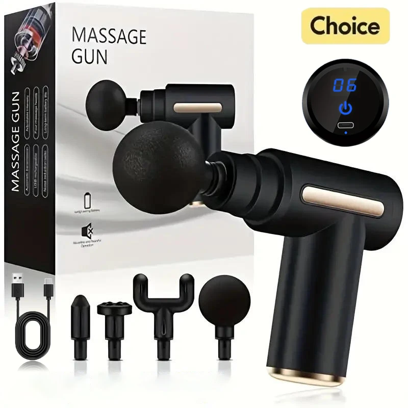 

2025Portable Fascia Massage Gun Deep Tissue Mini Neck Foot Massage Gun Lightweight Adjustable Speed Whole Body Massage Equipment