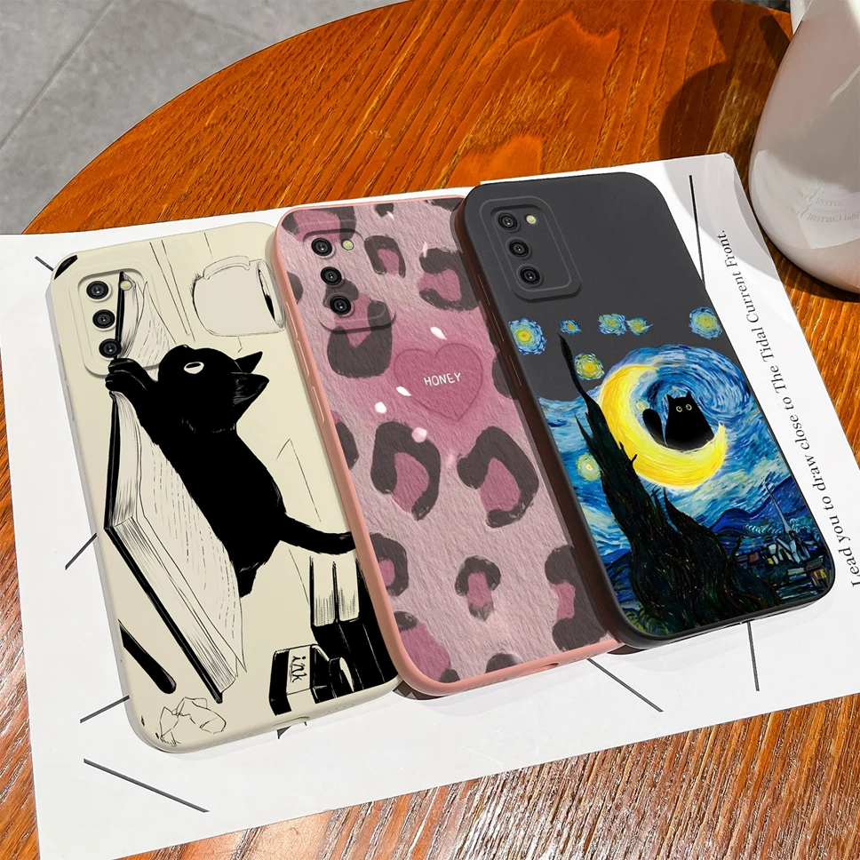 For Samsung Galaxy A02S M02S F02S Phone Cases Cute Creative Style Soft Liquid Silicone Shockproof Protective Back Covers Fundas image 6