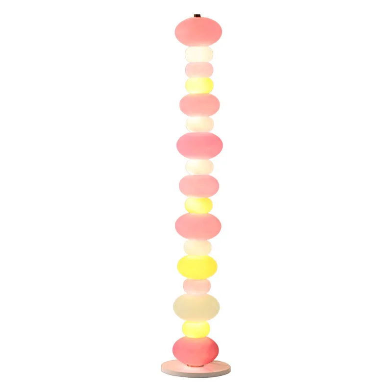 

Rainbow candy floor lamp bedroom creative candied gourd macaron girl room decoration living room sofa ambient light