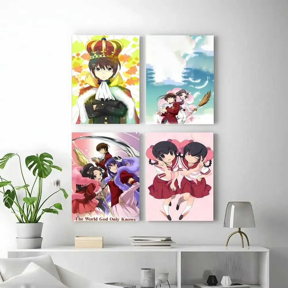 Anime T-The WorldS God OnlyS Knows Poster Iconic Poster Wall Art Print Poster Decorative Mural Home Decor Gift Unframed