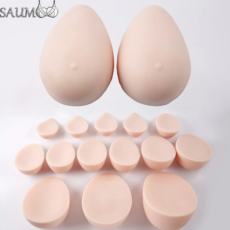 New Skin Silicone Realistic Artificial Water Drop Breast Prosthesis Special Breast Pad After Breast Surgery Cd Fake Breast